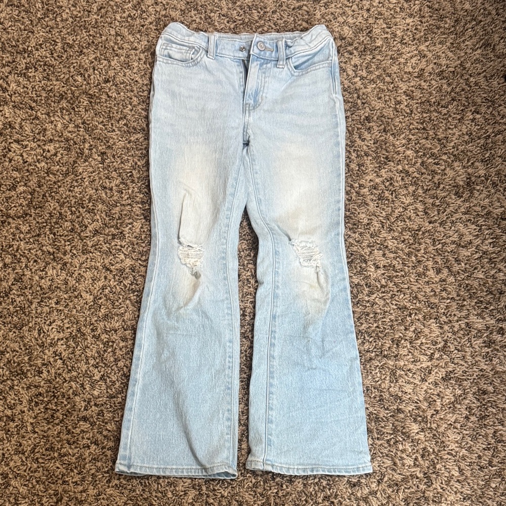 Old Navy Kids Light Blue Distressed Jeans
